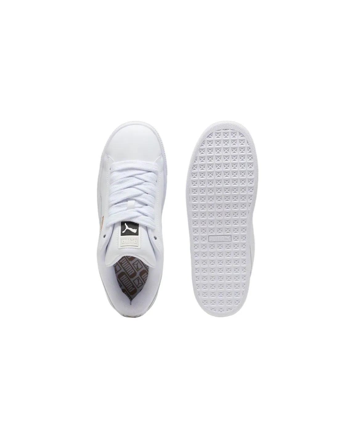 Chaussures Puma Suede XL Lth White Vapor Gray