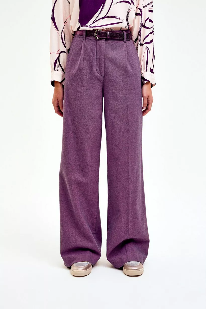 CKS RODA Pantalon Long Femme Violet