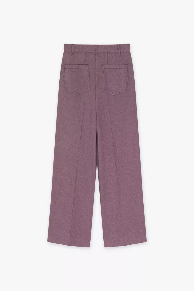 CKS RODA Pantalon Long Femme Violet