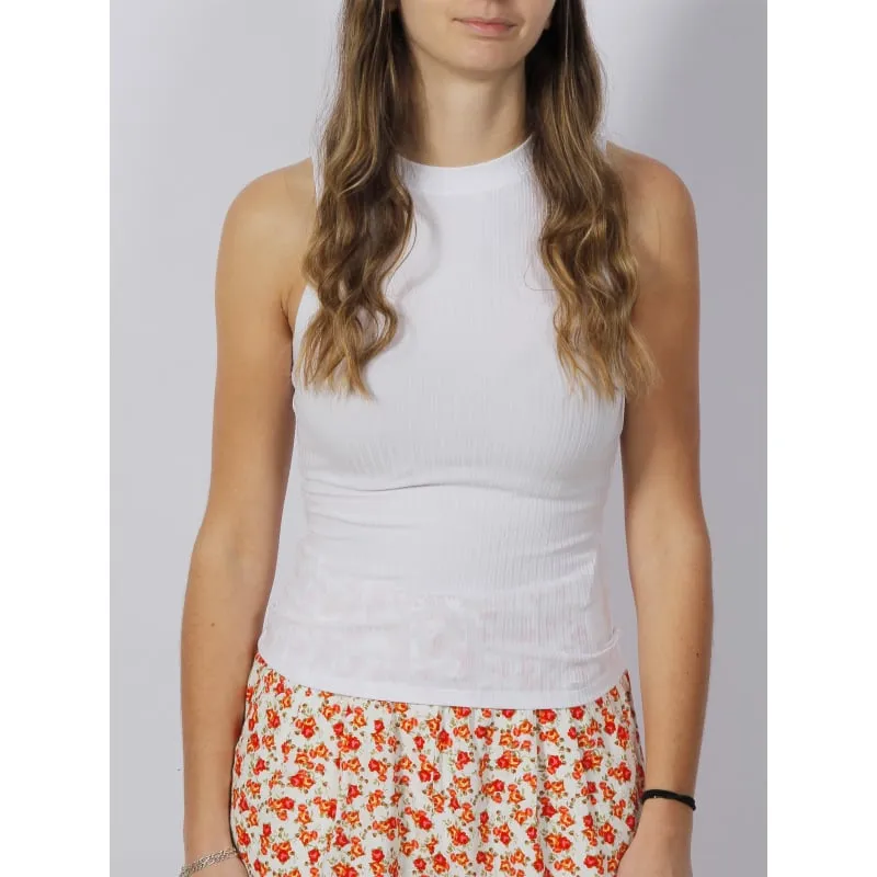 Débardeur basic halter blanc femme - Salsa | wimod