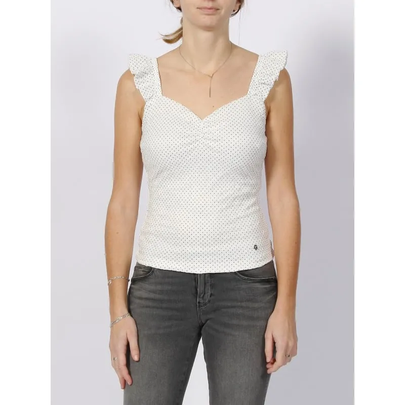 Débardeur basic halter blanc femme - Salsa | wimod