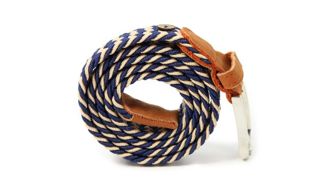 FAGUO Belt bleu nuit beige