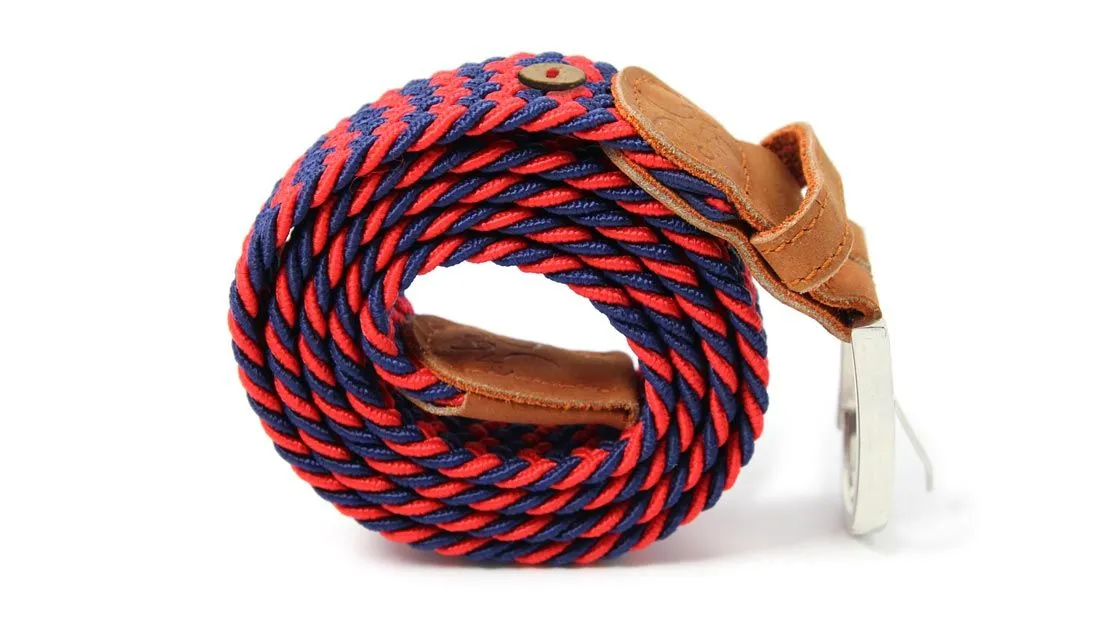 FAGUO Belt bleu nuit rouge orangé