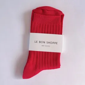 Le Bon Shoppe Classic rouge ses chaussettes - Trouva