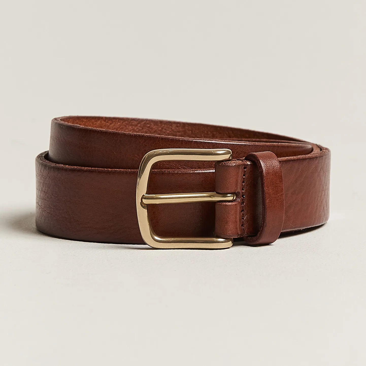 Leather Belt 3 cm Cognac