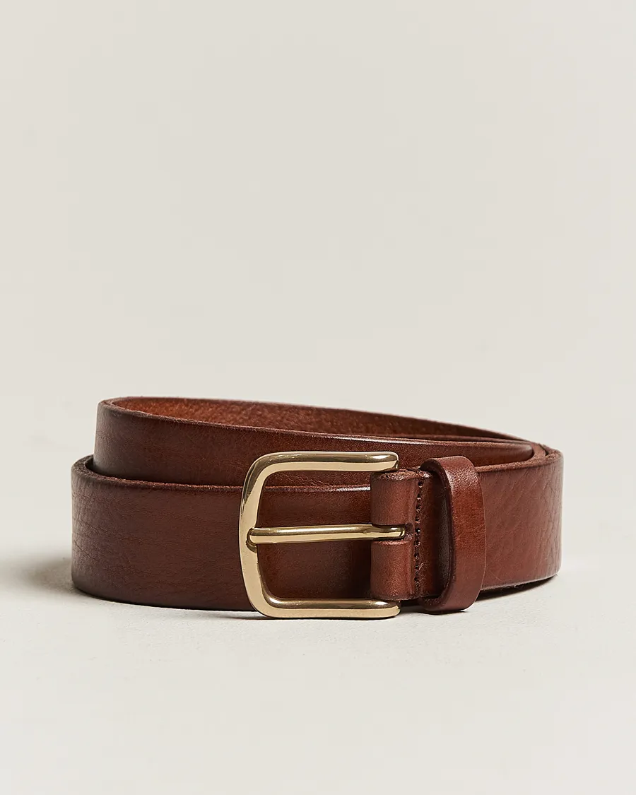 Leather Belt 3 cm Cognac