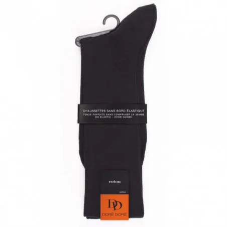 Lot de 5 Chaussettes Homme Doré Doré en coton Noir +1 offerte | Igert