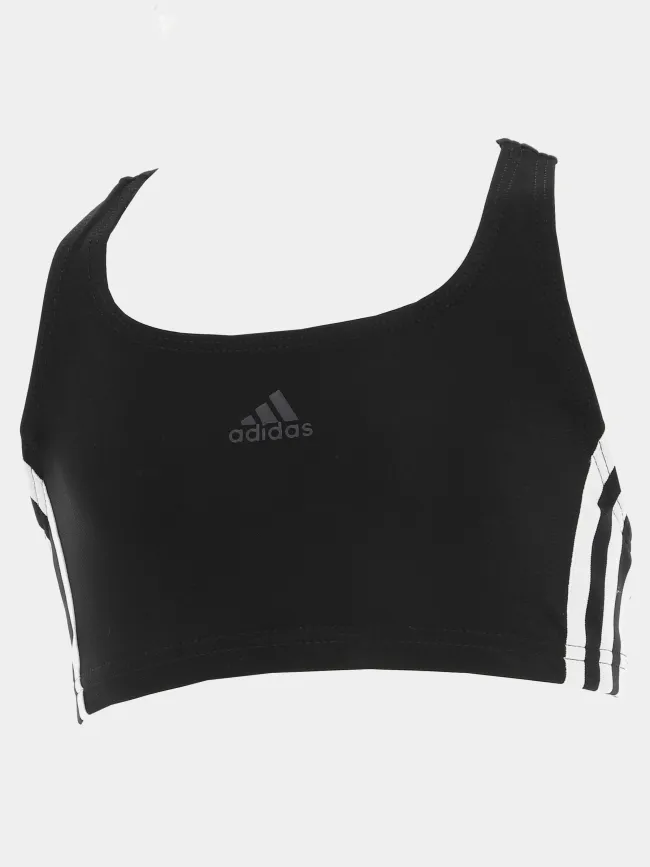 Maillot de bain natation 2 pièces fit 3s noir fille - Adidas | wimod