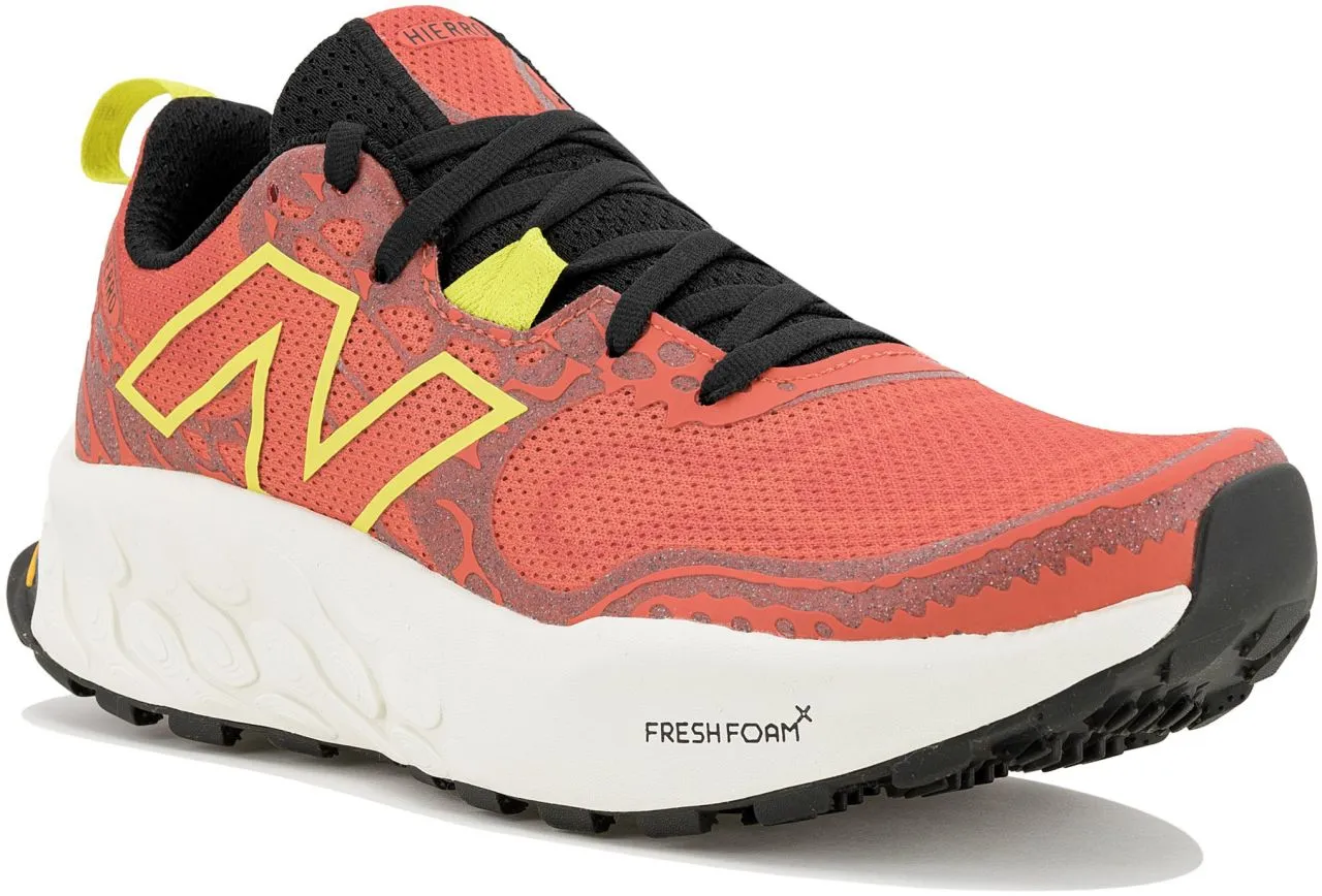 NEW BALANCE FRESH FOAM HIERRO V8GULF RED ET TEA TREE chaussure de  trail