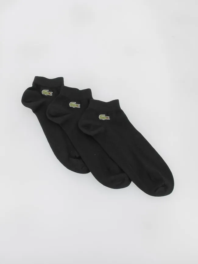 Pack 3 paires de chaussettes performance noir - Lacoste | wimod