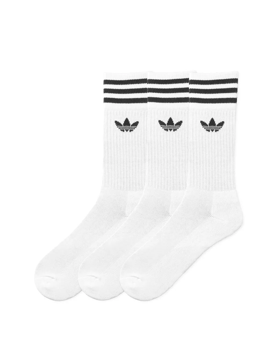 Paires de chaussettes X3 Homme SOLID CREW SOCK Blanc