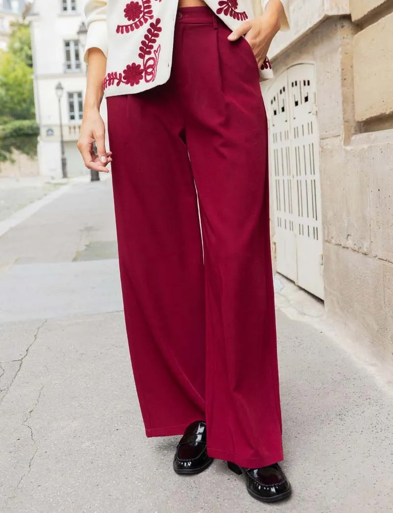 Pantalon bordeaux Valery