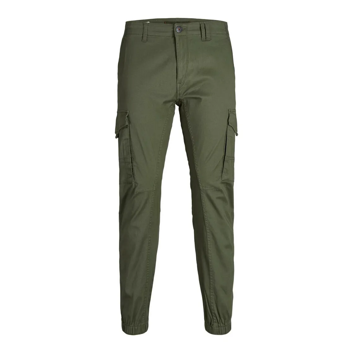 Pantalon cargo Slim Fit Vert foncé en coton | 3 Suisses