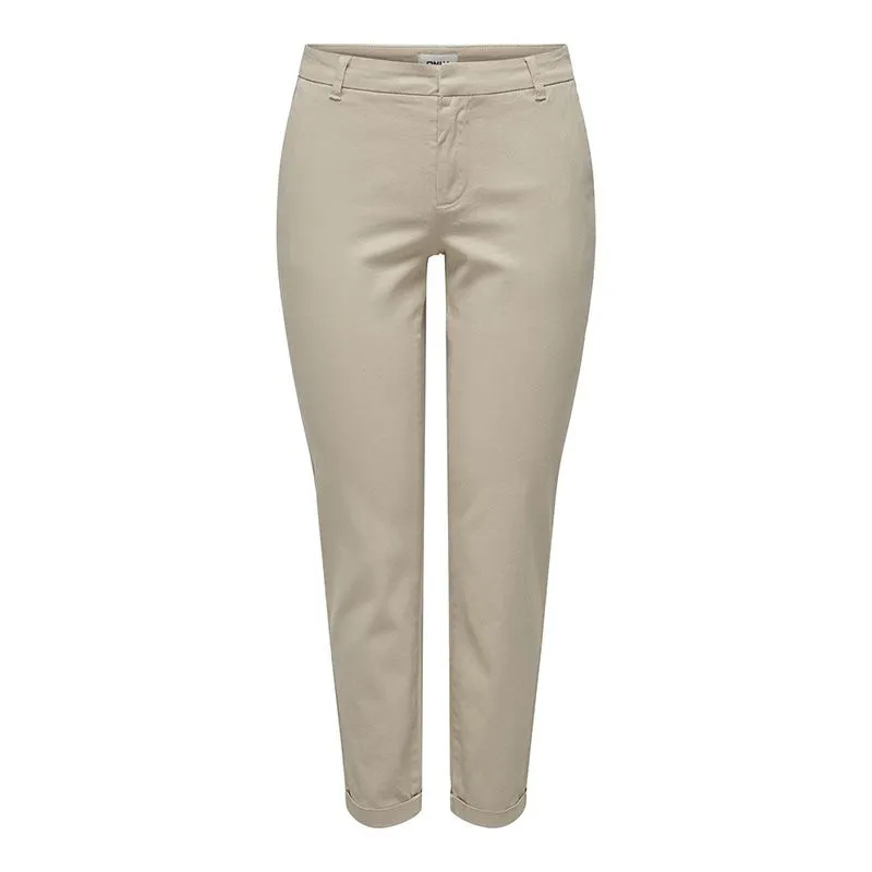 Pantalon chino beige Femme ONLY à prix dégriffé ! | Degriffstock 