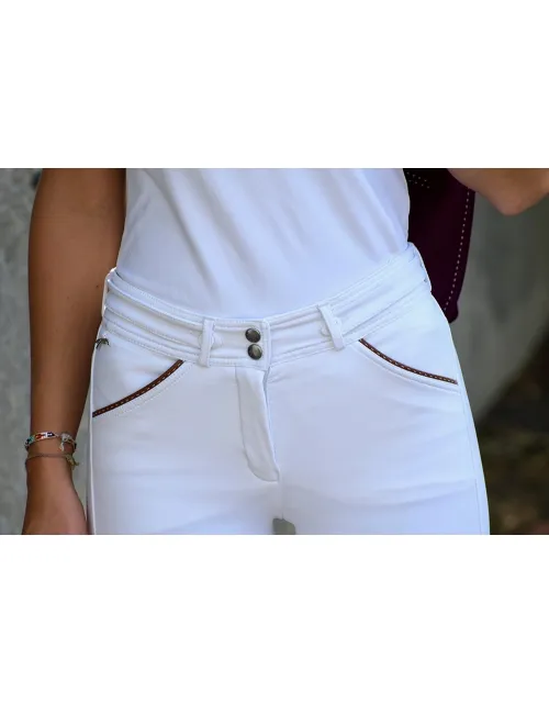 Pantalon d'Equitation Point Sellier - Blanc