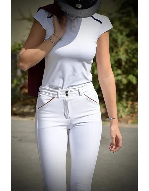 Pantalon d'Equitation Point Sellier - Blanc