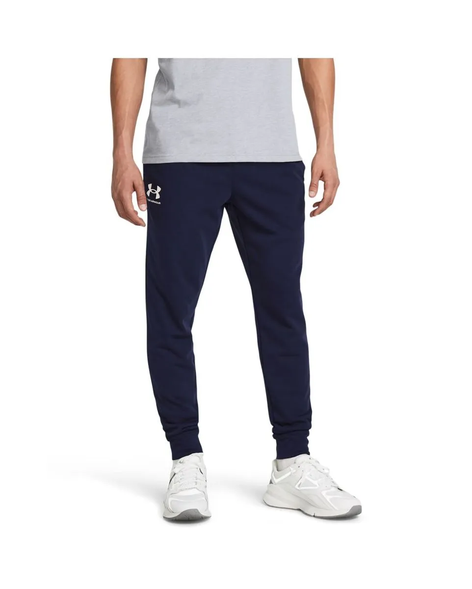 Pantalon de Jogging Homme UA RIVAL TERRY JOGGER Bleu