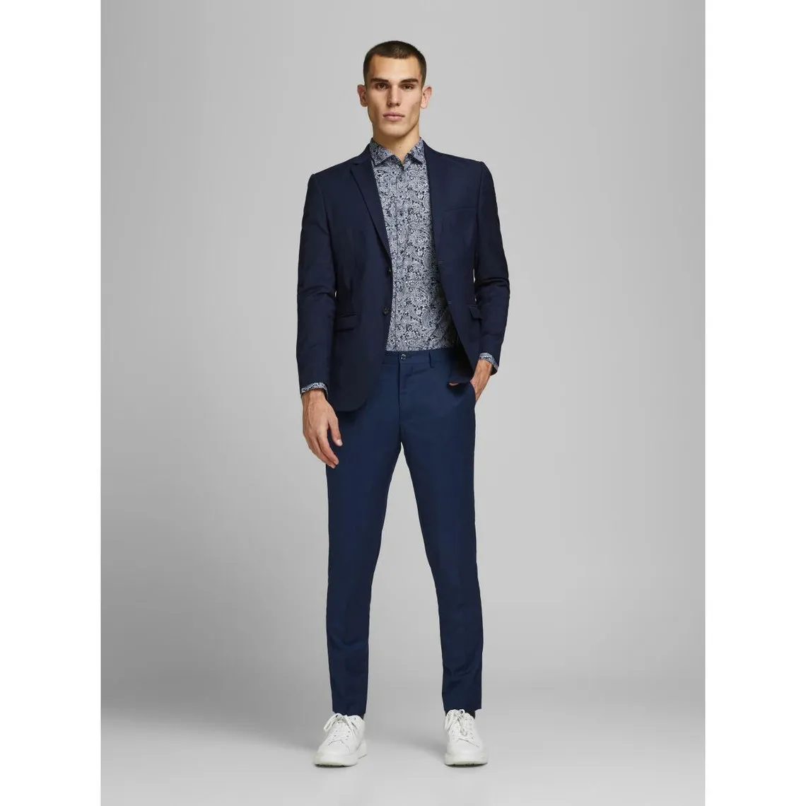 Pantalon habillé Super Slim Fit Bleu Marine Blaine | 3 Suisses