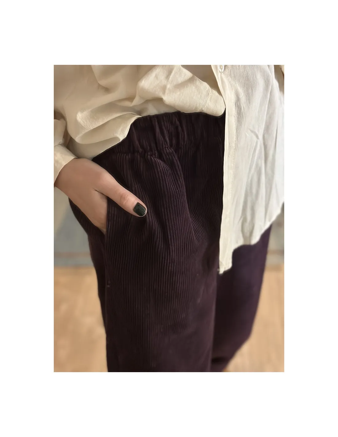 Pantalon LULU prune