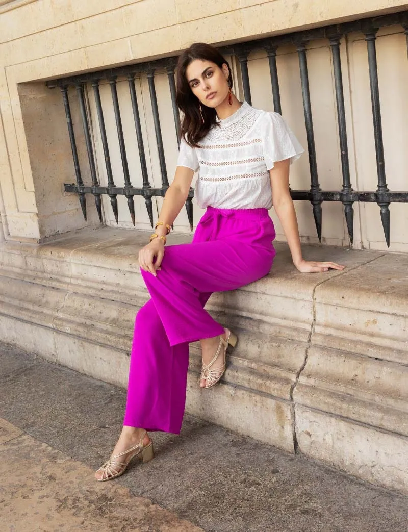 Pantalon magenta Mario