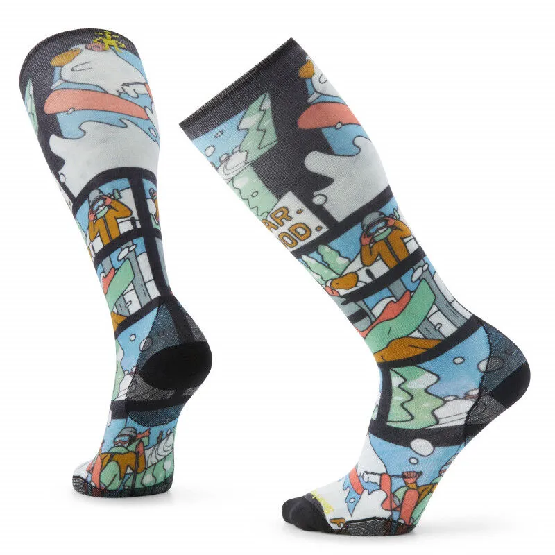 Smartwool Ski Targeted Cushion Winter Adventure Print OTC - Chaussettes ski | Hardloop