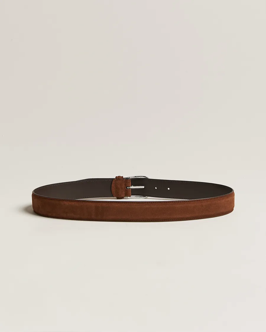 Suede 3,5 cm Belt Brown