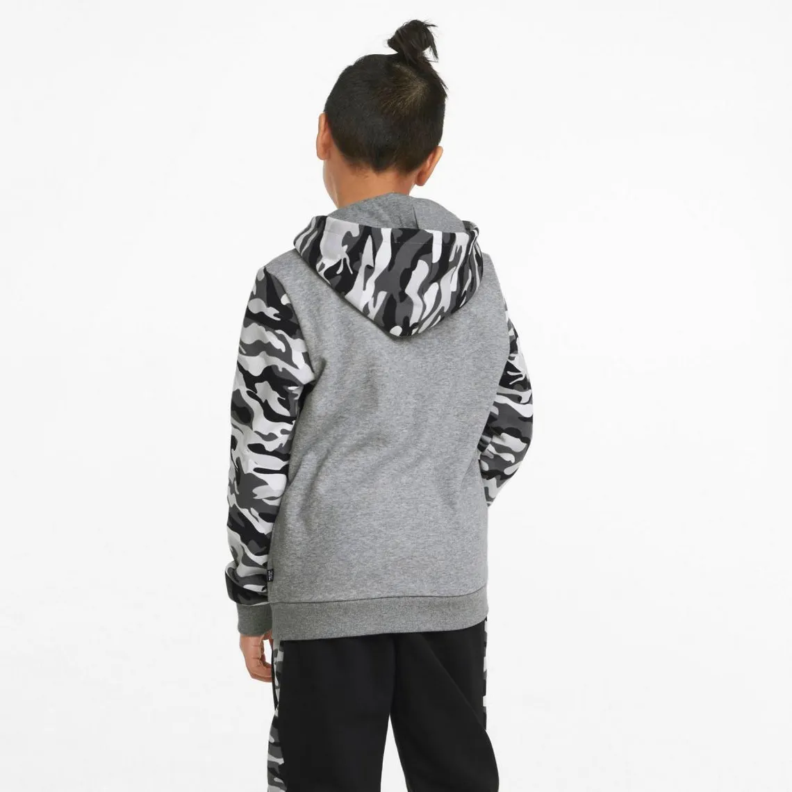 Sweatshirt à motif camouflage en coton ESS+ CAMO gris | 3 Suisses