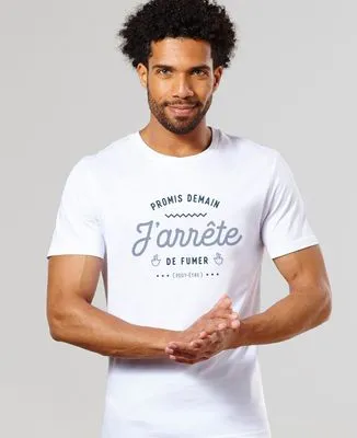 Sweatshirt homme Promis demain j'arrête de fumer