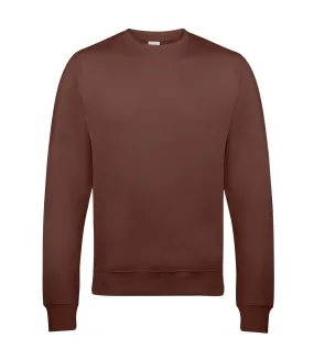 Sweatshirt hommes marron chocolat Awdis