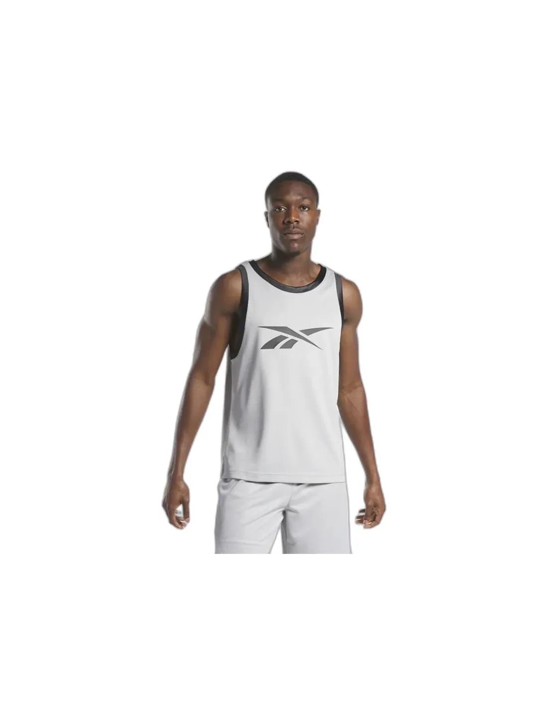 T-shirt de basket-ball Reebok Basket-ball Mesh Man Grey