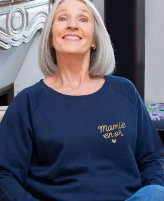 T-Shirt femme Mamie en or (effet doré)