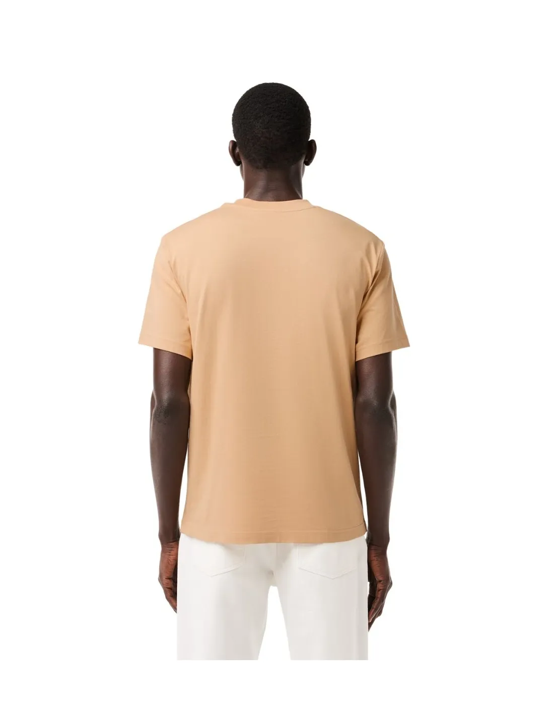 T shirt homme Lacoste Ref 62387 IXQ Beige