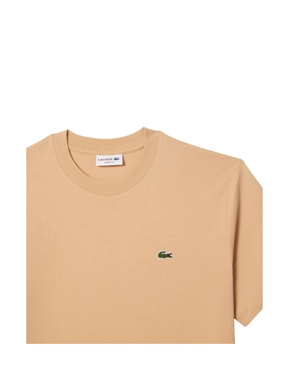 T shirt homme Lacoste Ref 62387 IXQ Beige