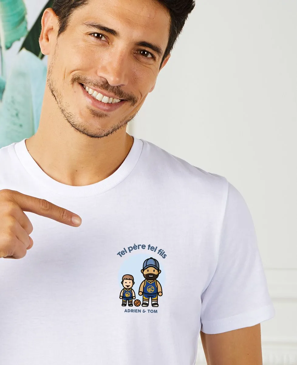 T-Shirt homme Tel parent tel enfant personnalisé