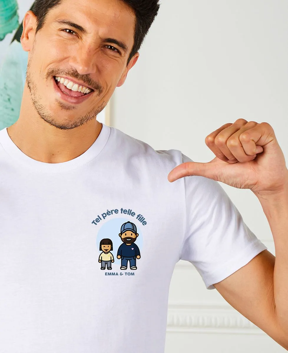 T-Shirt homme Tel parent tel enfant personnalisé