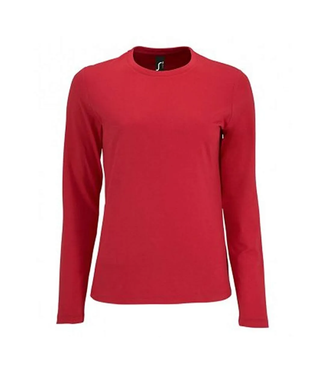 T-shirt manches longues imperial femme rouge SOLS