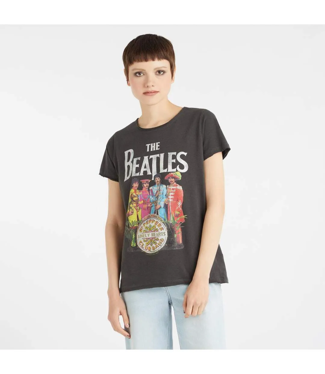 T-shirt sgt pepper femme charbon Amplified