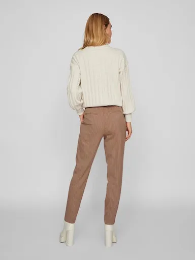 VILA VISTRIKER Pantalon Brown Lentil